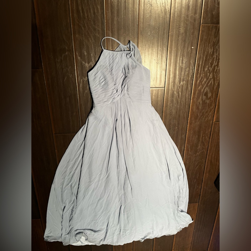 Adair ginger dusty blue bridesmaids dress A4 unaltered